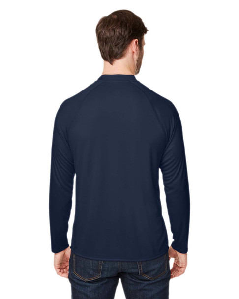 Core365 CE110 Unisex Ultra UVP Long-Sleeve Raglan T-Shirt | Classic Navy