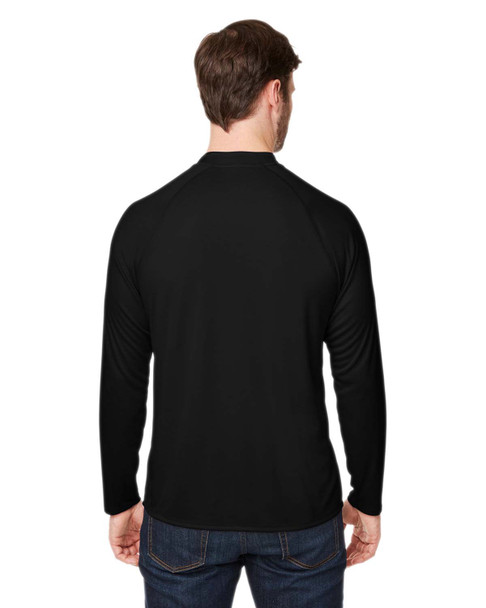 Core365 CE110 Unisex Ultra UVP Long-Sleeve Raglan T-Shirt | Black