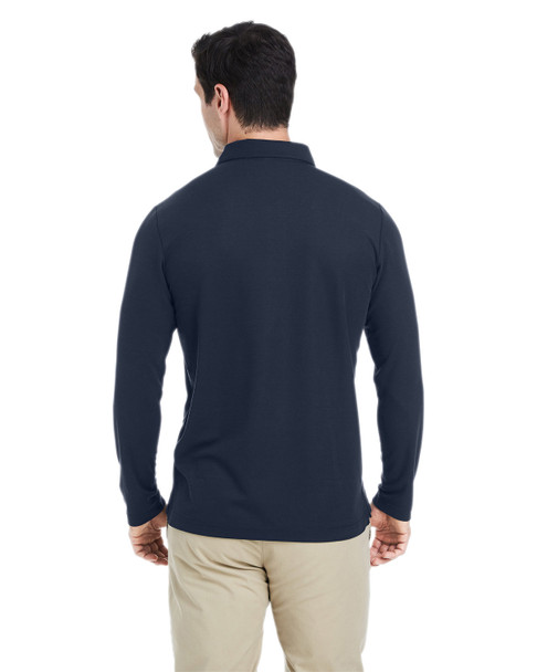 Core 365 CE112L Men's Fusion ChromaSoft Long-Sleeve Pique Polo | Classic Navy