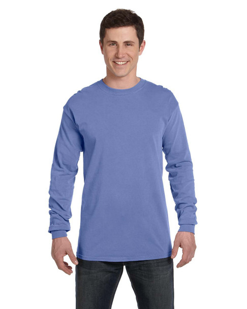 Comfort Colors C6014 Adult Heavyweight Long-Sleeve T-Shirt | Flo Blue