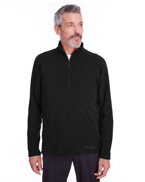 Marmot 901076 Men's Rocklin Fleece Half-Zip Sweatshirt | Black