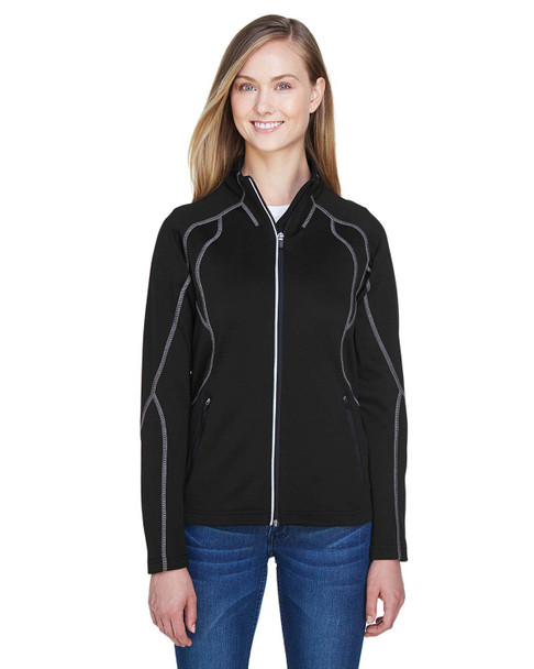 North End 78174 Ladies' Gravity Performance Fleece Jacket | Black