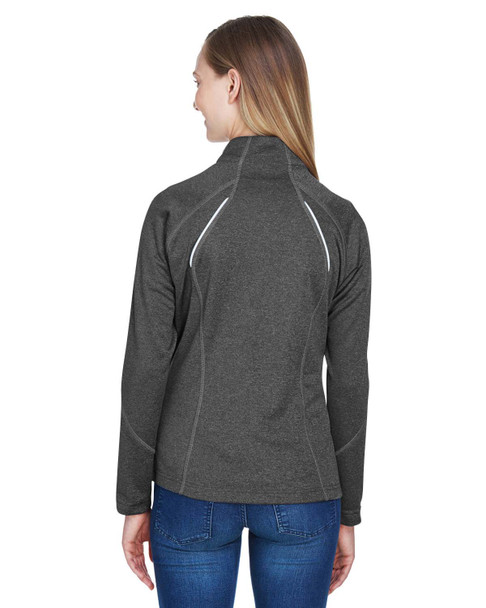 North End 78174 Ladies' Gravity Performance Fleece Jacket | Carbon Heather