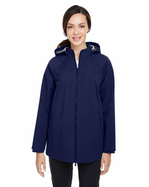 North End NE718W Ladies' City Hybrid Shell Jacket | Classic Navy