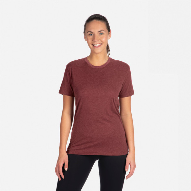 Next Level 6410 Men's Premium Fitted Sueded T-Shirt | Heather Maroon