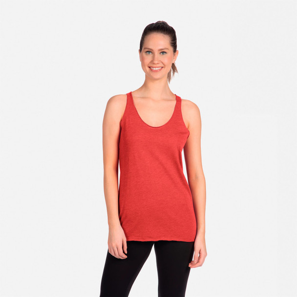 Next Level 6733 Tri-Blend Racerback Tank Top | Vintage Red