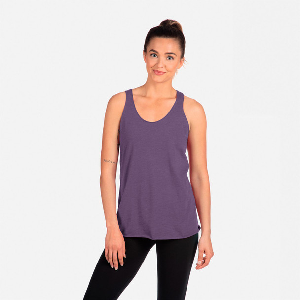 Next Level 6733 Tri-Blend Racerback Tank Top | Purple Rush