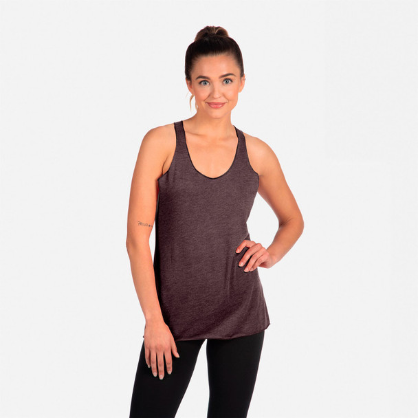 Next Level 6733 Tri-Blend Racerback Tank Top | Vintage Purple