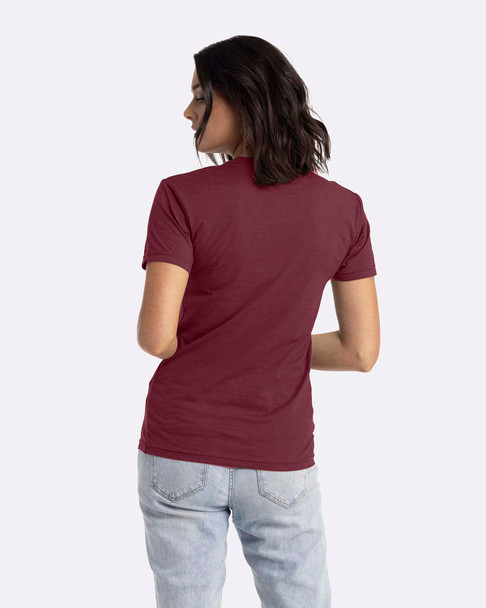 Next Level N6210 Unisex CVC Crewneck Tee | Heather Maroon