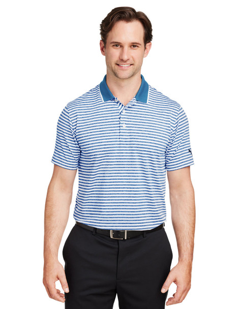 Puma Golf  537447 Men's Mattr Feeder Polo Shirt | Lake Blue