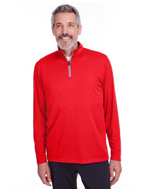Puma Golf 596807 Men's Icon Quarter-Zip Shirt | High Risk Red