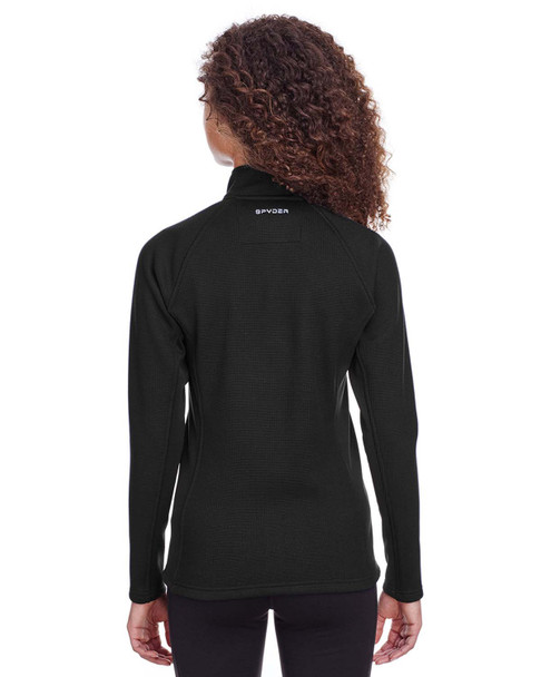 Spyder S16562  Ladies' Constant Half-Zip Sweater | Black/ Black