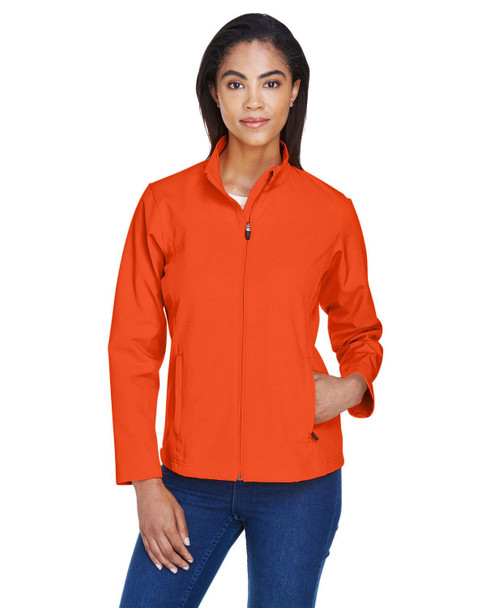 Team 365 TT80W Ladies' Leader Soft Shell Jacket | Sport Orange