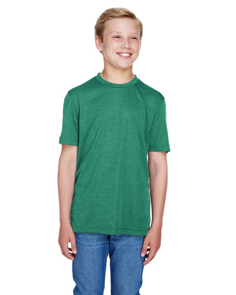 Team 365 TT11HY Youth Sonic Heather Performance T-Shirt | Sport Forest Heather