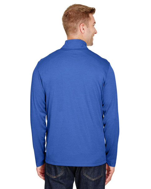 Team 365 TT31H Men's Zone Sonic Heather Performance Quarter-Zip Active Shirt | Sport Royal Heather