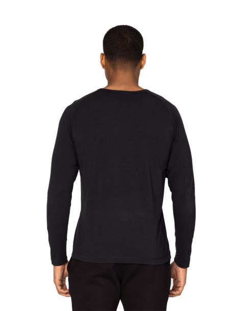 Threadfast 382LS Unisex Impact Long-Sleeve T-Shirt | Black