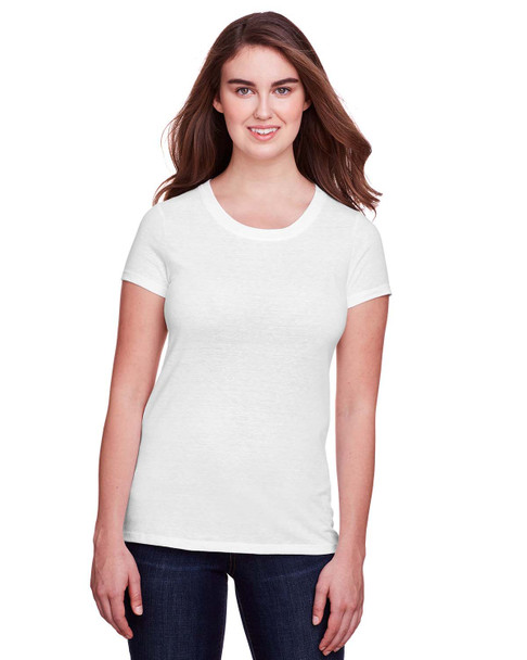 Threadfast 202A Ladies' Triblend T-Shirt | Solid White Triblend