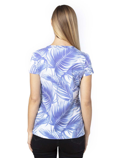 Threadfast 200RV Ladies' Ultimate Short-Sleeve V-Neck T-Shirt | Palm Paradise