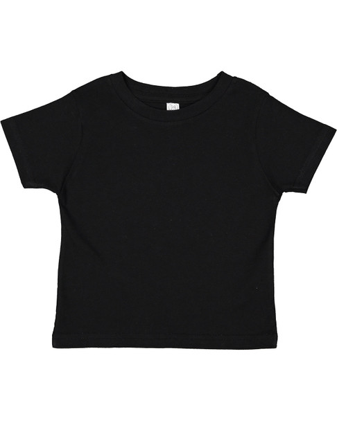 Rabbit Skins RS3301 Toddler Jersey T-Shirt | Black
