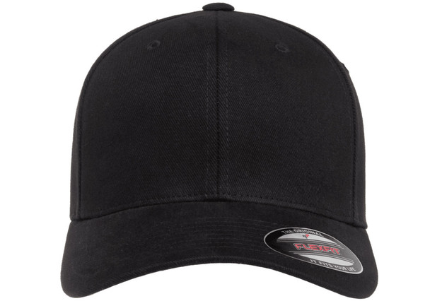 Flexfit 6377 Brushed Twill Cap | Black