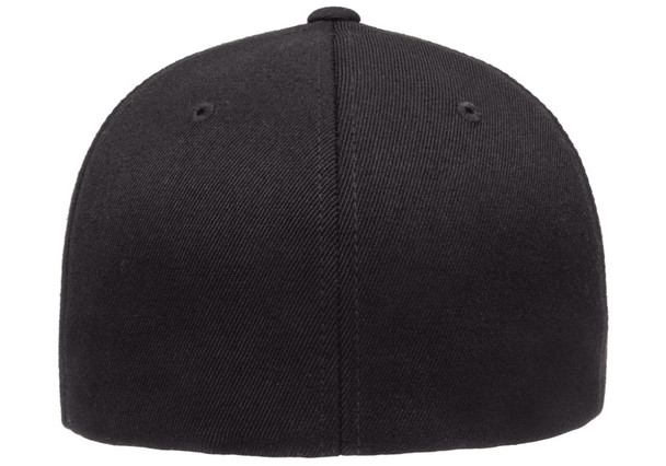 FlexFit 6477 Wool 6 Panel Cap | Black