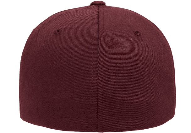 FlexFit 6277  Wooly Combed 6 Panel Cap | Maroon