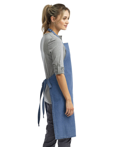 Artisan Collection by Reprime RP150 Unisex "Colours" Sustainable Bib Apron | Blue Denim