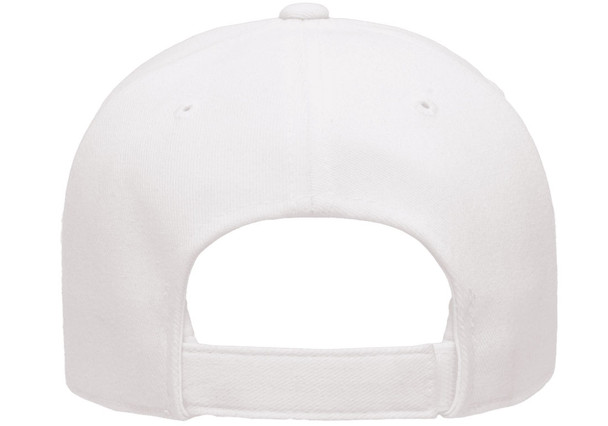 Yupoong 6363V Adult Brushed Cotton Twill Mid-Profile Cap | White