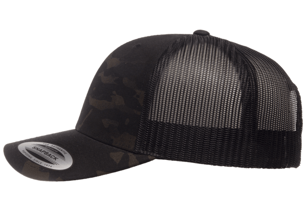 Yupoong 6606 Adult Retro Trucker Cap | Multicam/ Black