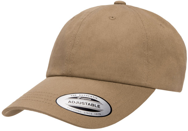 6245CM Yupoong Adult Low-Profile Cotton Twill Dad Cap | Khaki