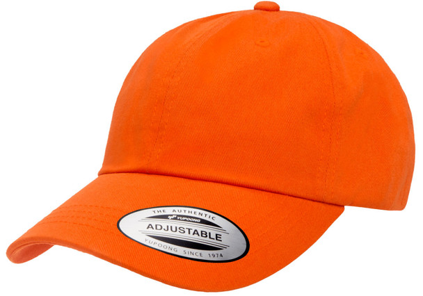 6245CM Yupoong Adult Low-Profile Cotton Twill Dad Cap | Orange