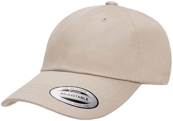 6245CM Yupoong Adult Low-Profile Cotton Twill Dad Cap | Stone