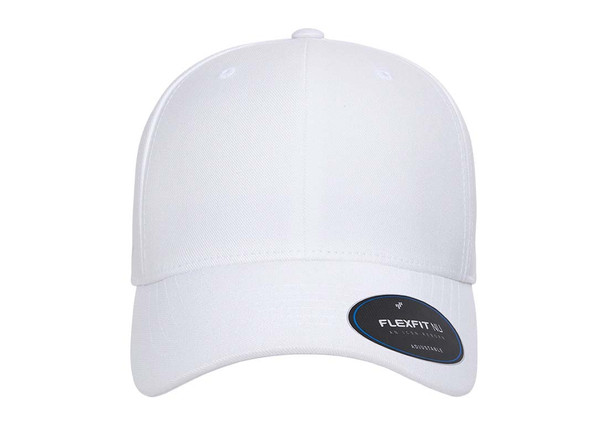 Yupoong 6110NU Flexfit Nu® Adjustable Cap | White