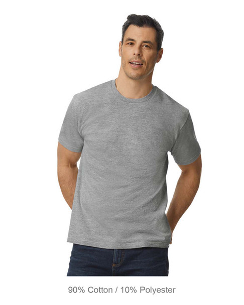 Gildan G650 Unisex Softstyle Midweight T-Shirt | Ring Spun Sport Grey