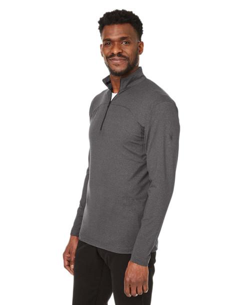 Spyder S17916 Men's Spyre Quarter-Zip | Black Frost