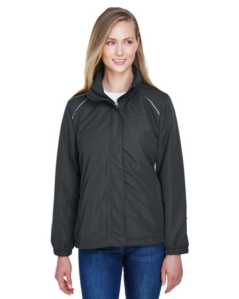 Core365 78224 Ladies' Profile Fleece-Lined All-Season Jacket | Carbon