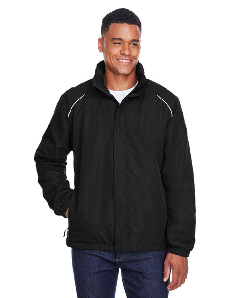 Core365 88224 Men's Profile Fleece-Lined All-Season Jacket | Black
