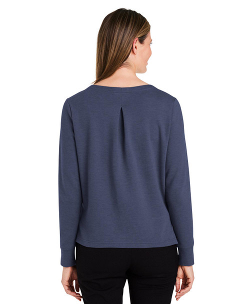 Devon & Jones DG482W Ladies' New Classics™ Charleston Pullover | Navy Melange