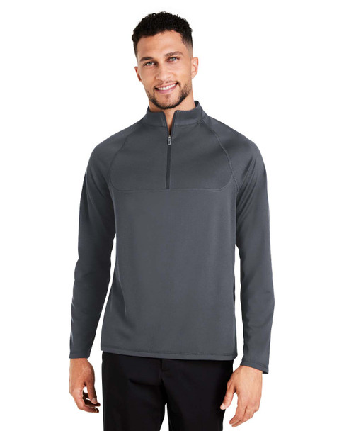 North End NE410 Men's Revive coolcore® Quarter-Zip Sweatshirt | Carbon