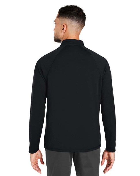 North End NE410 Men's Revive coolcore® Quarter-Zip Sweatshirt | Black