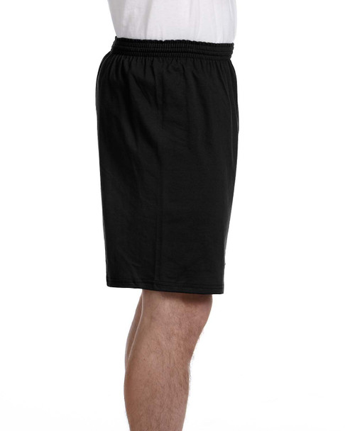 Champion 8187 Adult Cotton Gym Short | Black