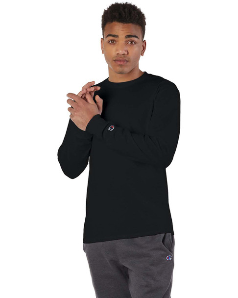 Champion CC8C Adult 5.2 oz. Long-Sleeve T-Shirt | Blankclothing.ca