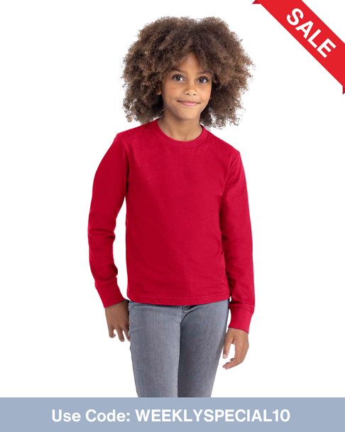 Next Level Apparel 3311NL Youth Cotton Long Sleeve T-Shirt
