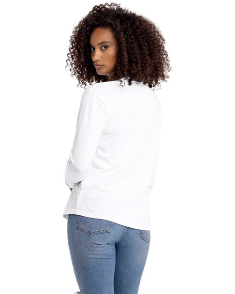 Next Level Apparel 3911NL Ladies' Relaxed Long Sleeve T-Shirt | White