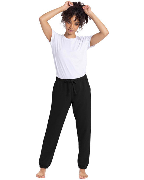 Next Level 9884 Apparel Ladies' Laguna Sueded Sweatpants | Black