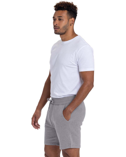 Next Level 9903 Apparel Unisex Fleece Sweatshort | Heather Grey