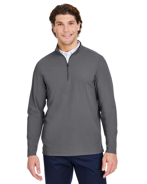 Devon & Jones DG410 Crownlux Performance® Men's Windsor Welded Quarter-Zip | Graphite