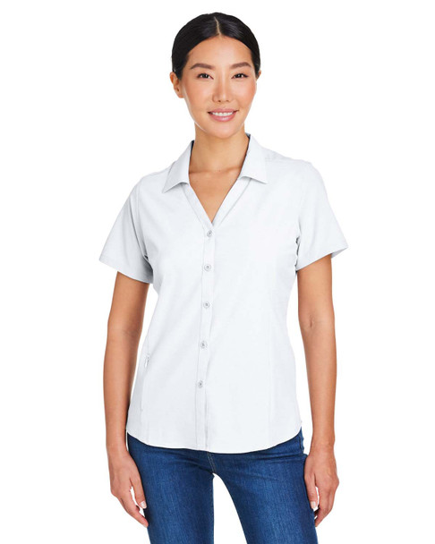 Core365 CE510W Ladies' Ultra Uvp® Marina Shirt | White