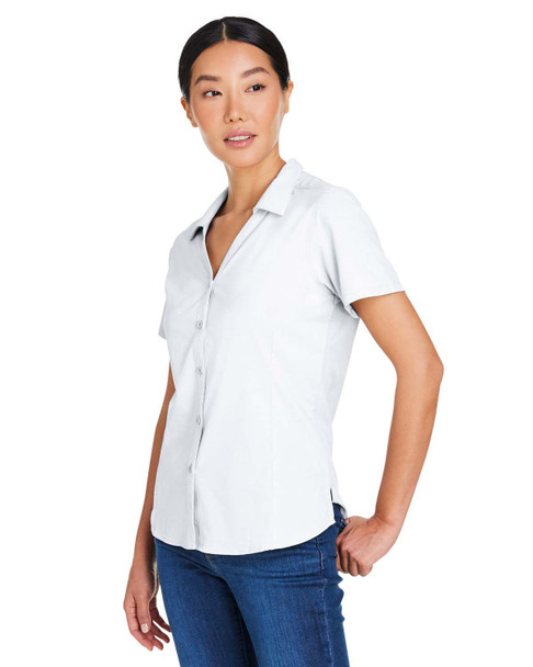 Core365 CE510W Ladies' Ultra Uvp® Marina Shirt | White