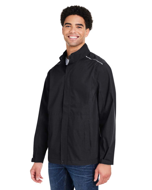 Core365 CE712 Men's Barrier Rain Jacket | Black
